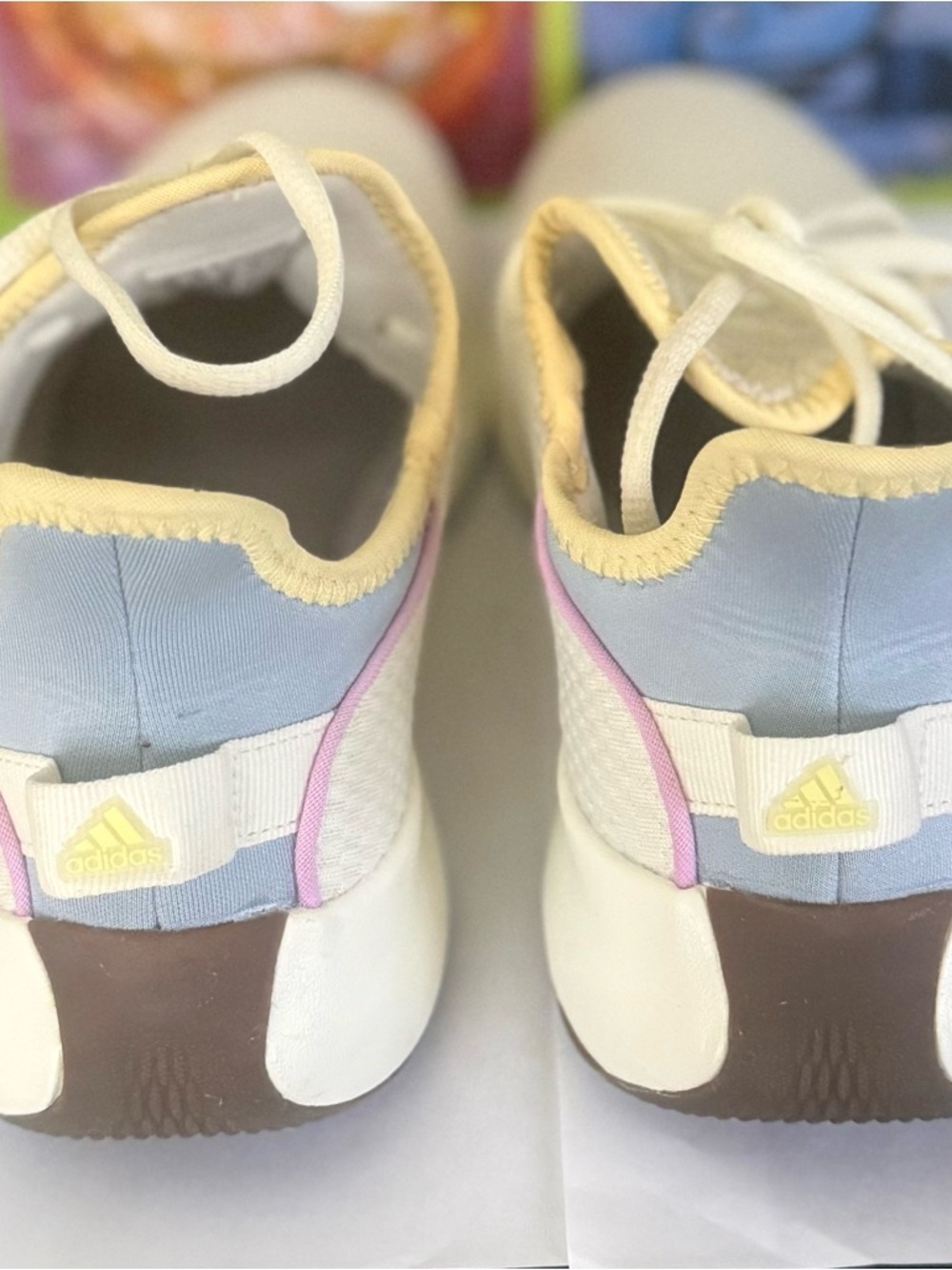 ADIDAS Women’s US 8 CLOUDFOAM Pure SPW in the White / Bliss Lilac - Picture 6 of 8